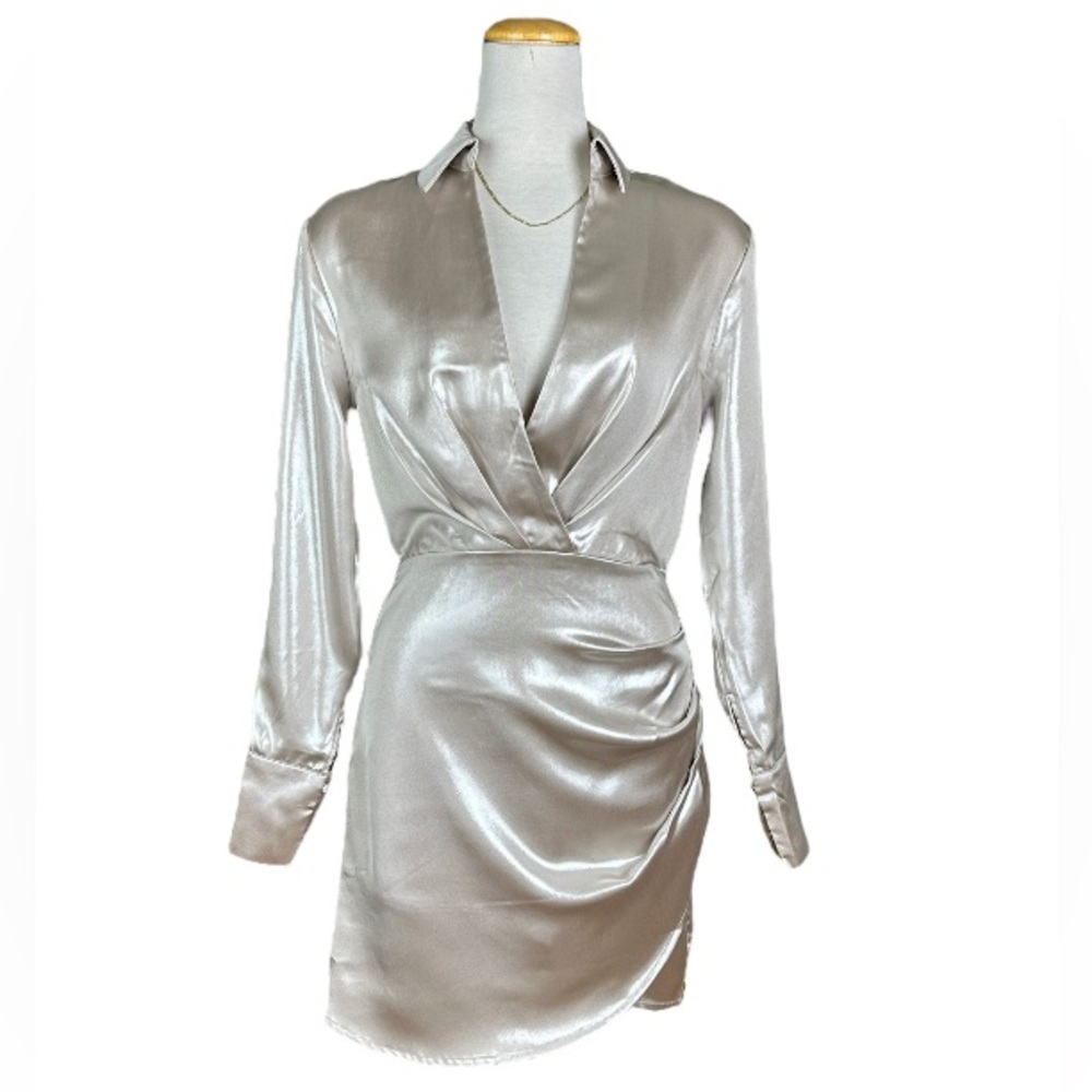 NWT metallic wrap dress | various sizes